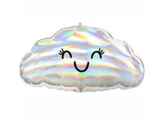 A Шар (23''/58 см) Фигура, Облако, Переливы, 1 шт. в уп.